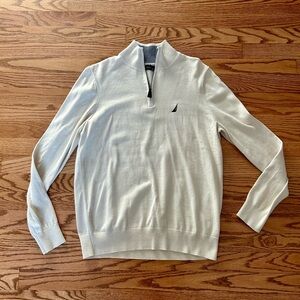 Cream Nautica Quarter Zip